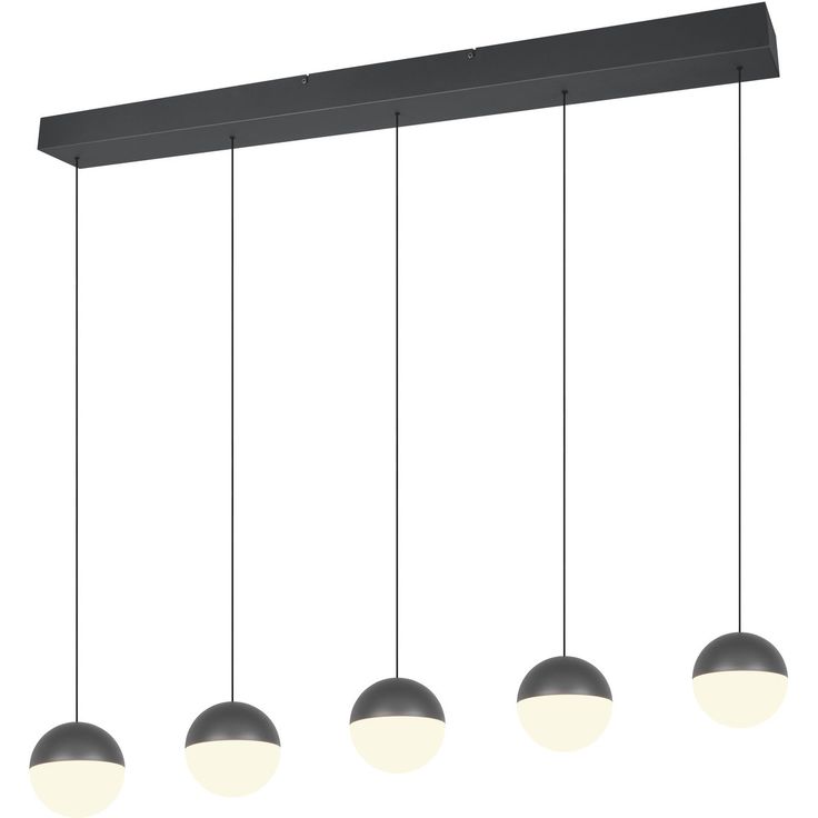 Riippuvalaisin Trio Senta LED 5-osainen 3000K antrasiitti