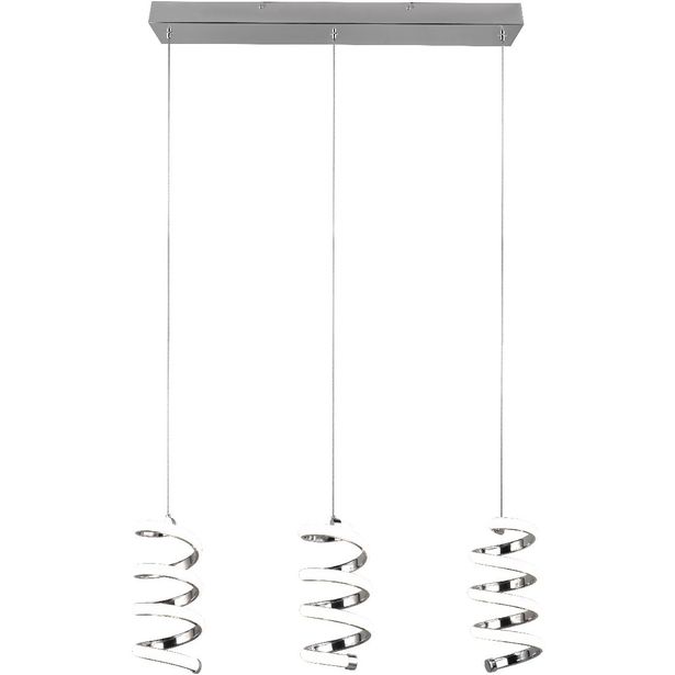 LED-riippuvalaisin Trio Laola, 3-os, kromi, 4000K