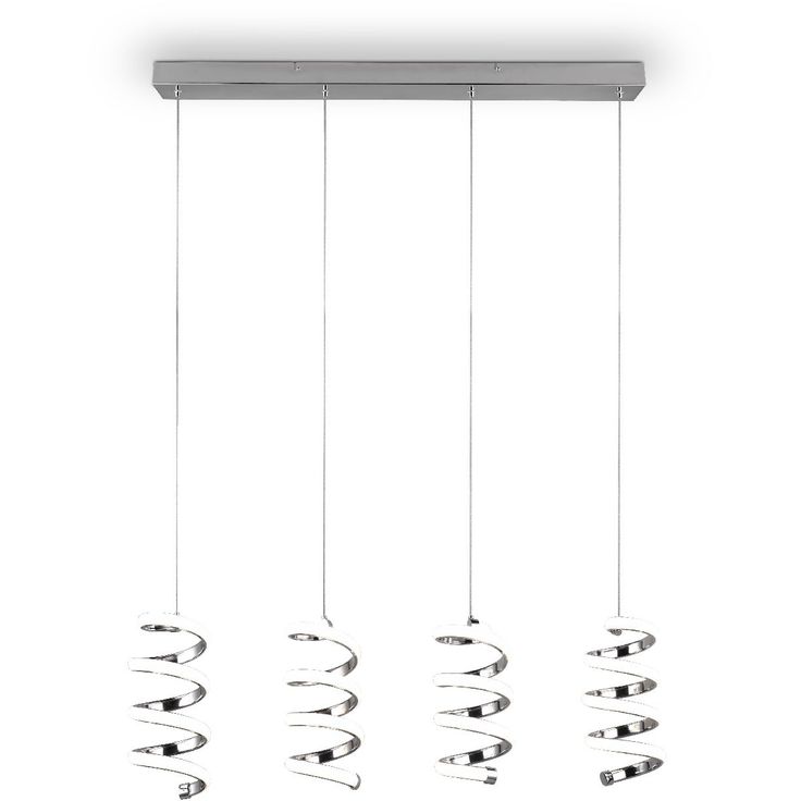 LED-riippuvalaisin Trio Laola, 4-os, kromi, 4000K