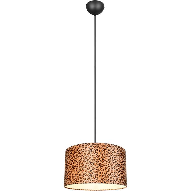Riippuvalaisin Trio Pardina Ø40cm E27 mattamusta/leopardi