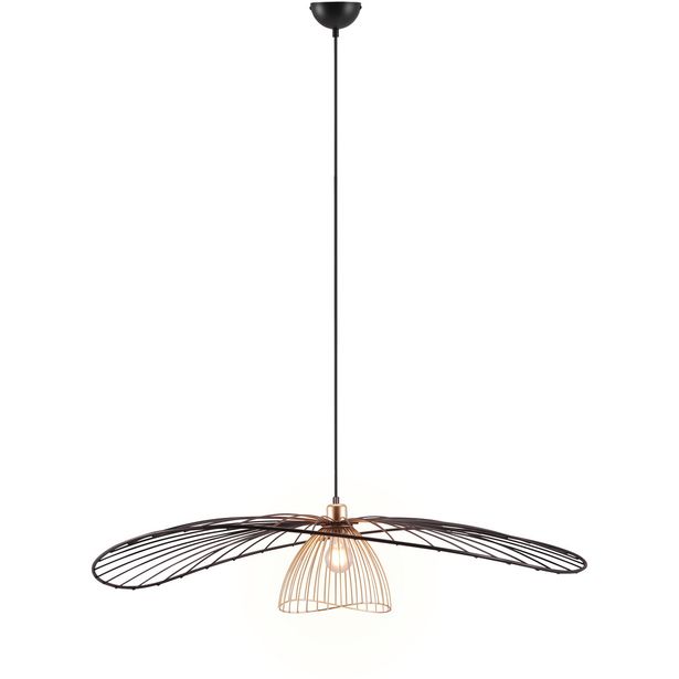 Riippuvalaisin Trio Lauris Ø100cm E27 mattamusta/kulta