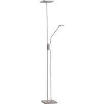 LED-lattiavalaisin Trio Luke LED 15/3W, IP20, 230x1850 mm, harjattu teräs uplighter