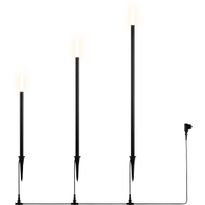 Maapiikkivalaisin LED Trio Stick mattamusta