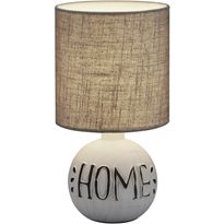 Pöytävalaisin Trio Esna Home, ø165x310mm, valkoinen/harmaa