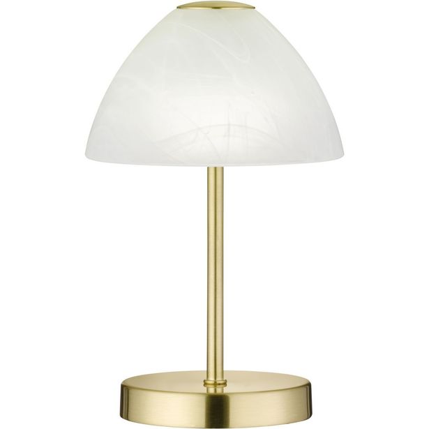 LED-pöytävalaisin Trio Queen Ø150x240 mm, mattamessinki