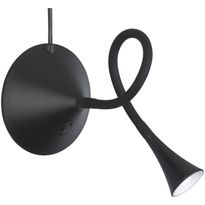 LED-seinä/pöytävalaisin Trio Viper LED 3W, IP20, Ø135x318 mm, musta