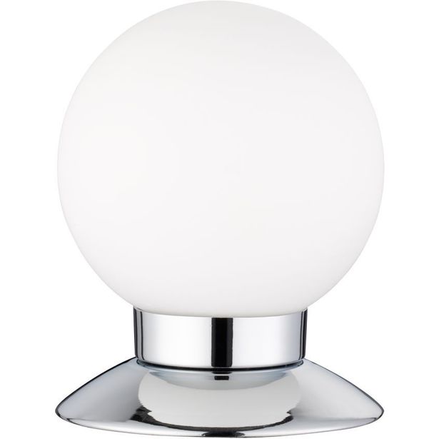 LED-pöytävalaisin Trio Princess Ø100x130 mm, kromi