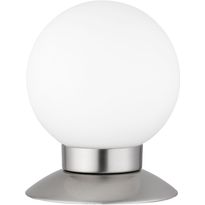 LED-pöytävalaisin Trio Princess Ø100x130 mm, harjattu teräs