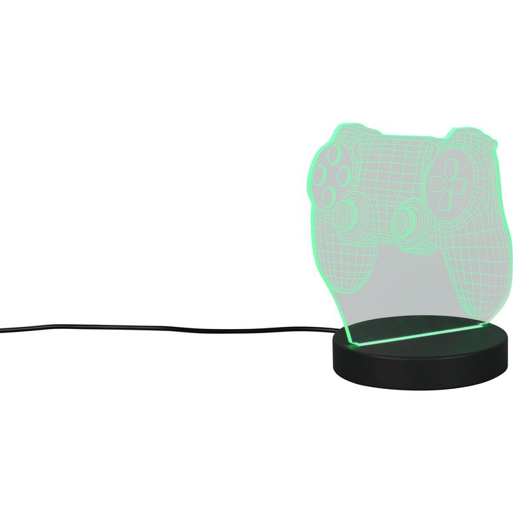 Pöytävalaisin Trio Joy LED RGB musta