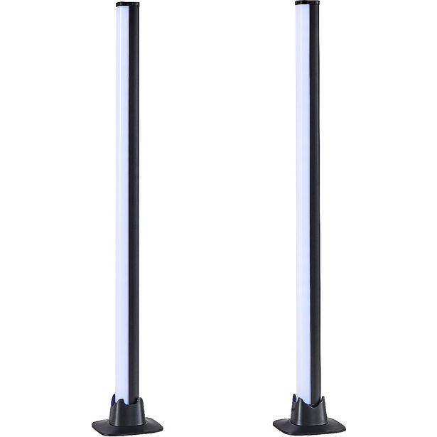 LED-pöytävalaisin Trio Boy, 2 kpl, musta, RGB