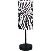 Pöytävalaisin Trio Zebara 36.5cm E14 mattamusta/seepra
