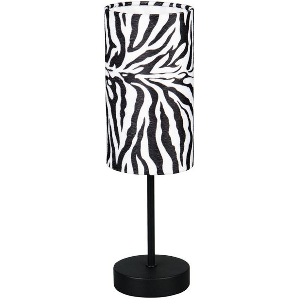 Pöytävalaisin Trio Zebara 36.5cm E14 mattamusta/seepra
