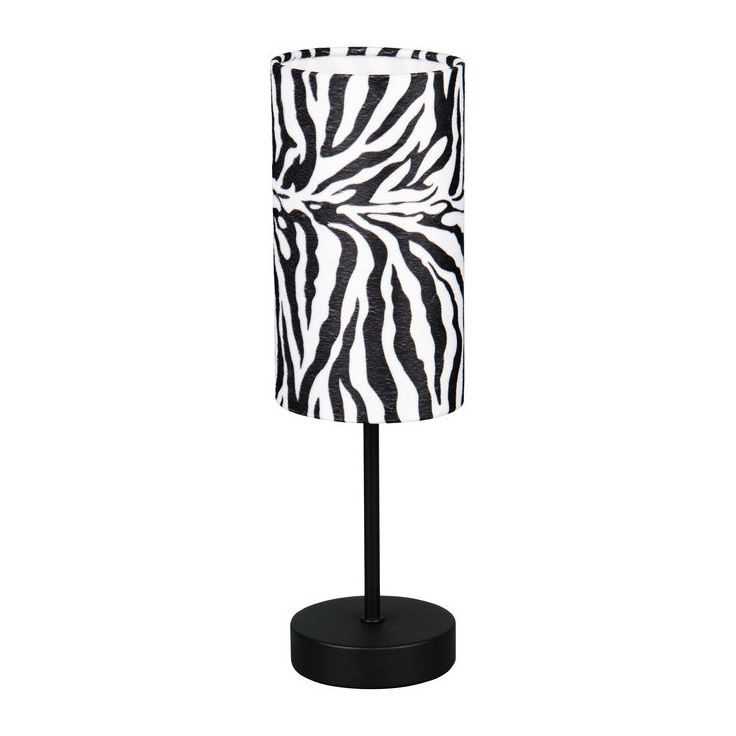 Pöytävalaisin Trio Zebara 36.5cm E14 mattamusta/seepra