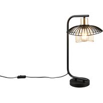 Pöytävalaisin Trio Lauris 44cm E27 mattamusta/kulta