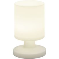 LED-pöytävalaisin Trio Lora, Ø 130x205 mm, valkoinen