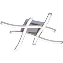 LED-kattovalaisin Trio Route, 70x460x460mm, harjattu teräs