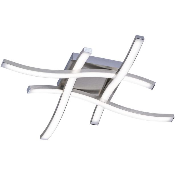 LED-kattovalaisin Trio Route, 70x460x460mm, harjattu teräs