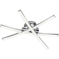 LED-kattovalaisin Trio Capella, Ø 500x98 mm, kromi