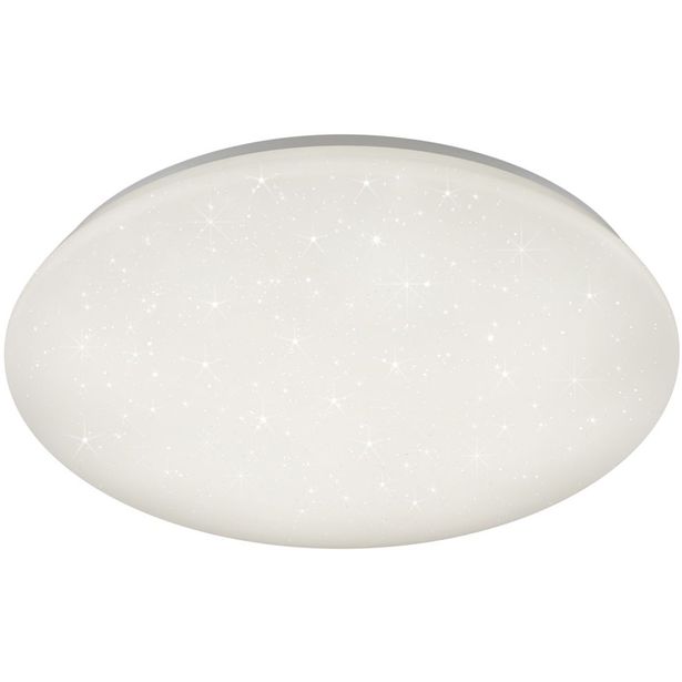 LED-plafondi Trio Potz, Ø 500x120mm, valkoinen, starlight