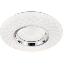 LED-plafondi Trio Magnolia, Ø39cm, valkoinen