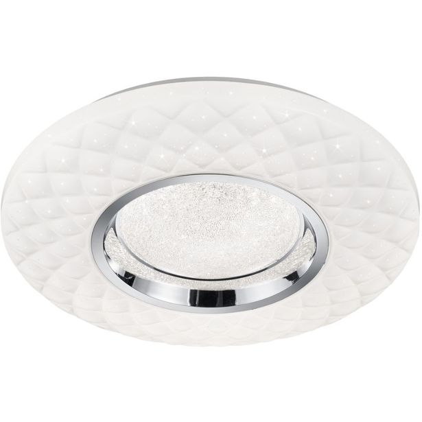 LED-plafondi Trio Magnolia, Ø39cm, valkoinen