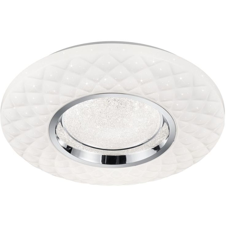 LED-plafondi Trio Magnolia, Ø39cm, valkoinen
