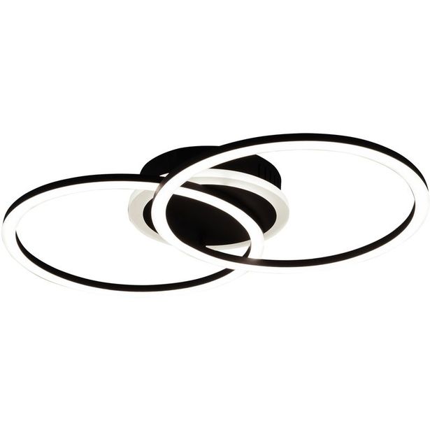 Kattovalaisin Trio Venida LED, pyöreä musta