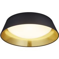 LED-kattovalaisin Trio Ponts, ø450x120mm, musta/kulta