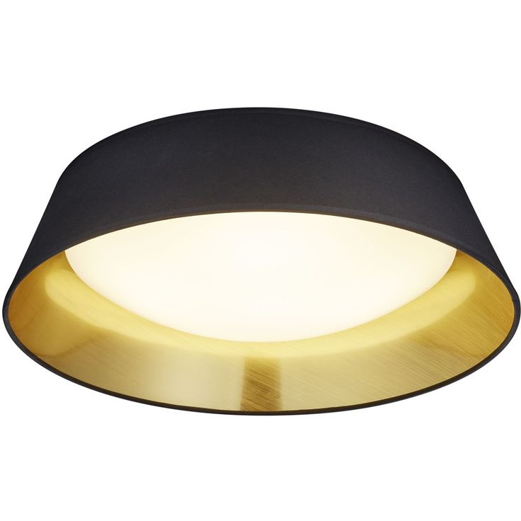 LED-kattovalaisin Trio Ponts, ø450x120mm, musta/kulta