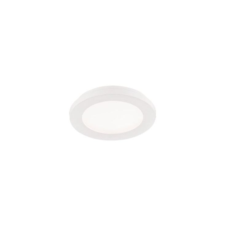 Pyöreä LED-plafondi Trio Camillus, Ø17 cm, valkoinen, IP44