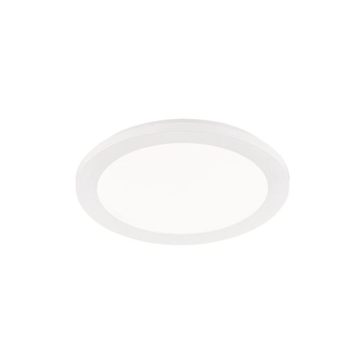 Pyöreä LED-plafondi Trio Camillus, Ø26 cm, valkoinen, IP44