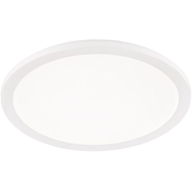 Pyöreä LED-plafondi Trio Camillus, Ø40 cm, valkoinen, IP44