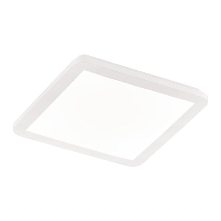 LED-plafondi Trio Camillus, 30x30 cm, valkoinen, IP44