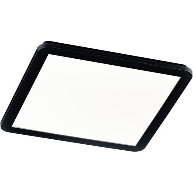 LED-plafondi Trio Camillus, 40x40cm, 3000K, mattamusta