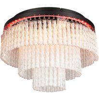 Kattovalaisin Trio Vono LED RGB Ø40cm mattamusta/kirkas
