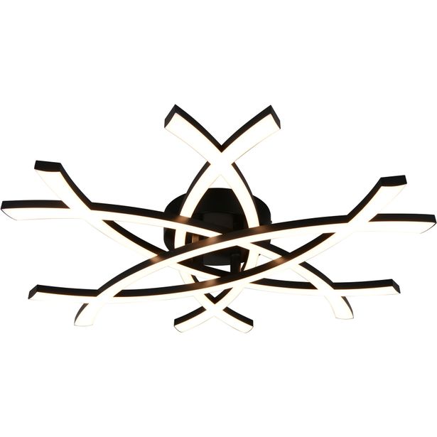 Kattovalaisin Trio Pollock LED 3000K 62x59cm mattamusta