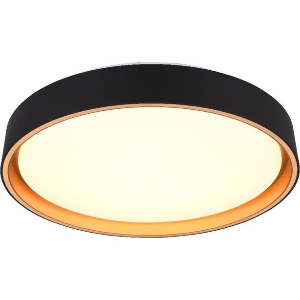 LED-kattovalaisin Trio Felis, 40cm, musta/kulta