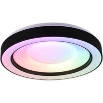 LED-kattovalaisin Trio Arco starlight, RGBW, mattamusta