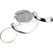 LED-kattovalaisin Trio Padua, kromi/kristalliefekti, 4000K