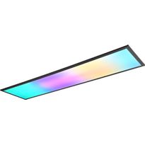 LED-kattovalaisin Trio Beta, 120cm, mattamusta, RGBW