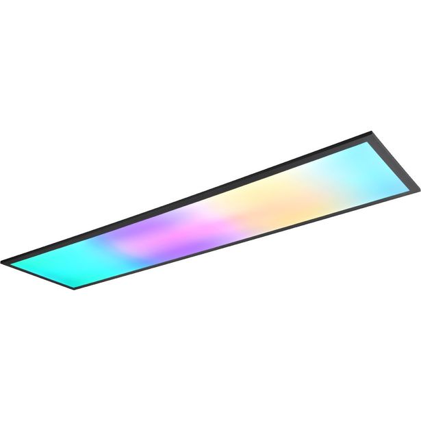 LED-kattovalaisin Trio Beta, 120cm, mattamusta, RGBW