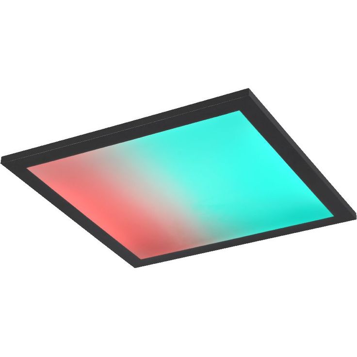 LED-kattovalaisin Trio Beta, 29.5cm, mattamusta, RGBW