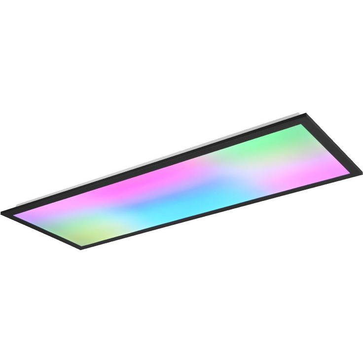 LED-kattovalaisin Trio Beta, 80cm, mattamusta, RGBW