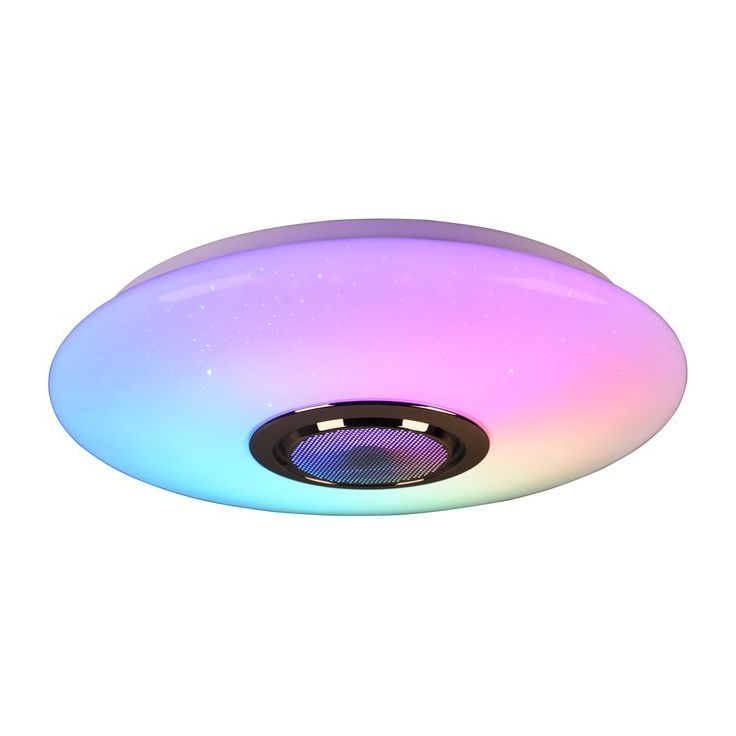 LED-kattovalaisin Trio Musica, Bluetooth-kaiutin, RGBW