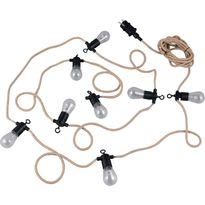 Valoketju LED Trio Ember 6m musta/luonnollinen väri