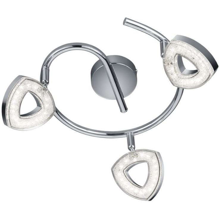 LED-kattospotti Trio Tours, Ø 250x130mm, kromi