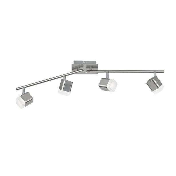 LED-kattospotti Trio Roubaix 145x780x90 mm harjattu teräs