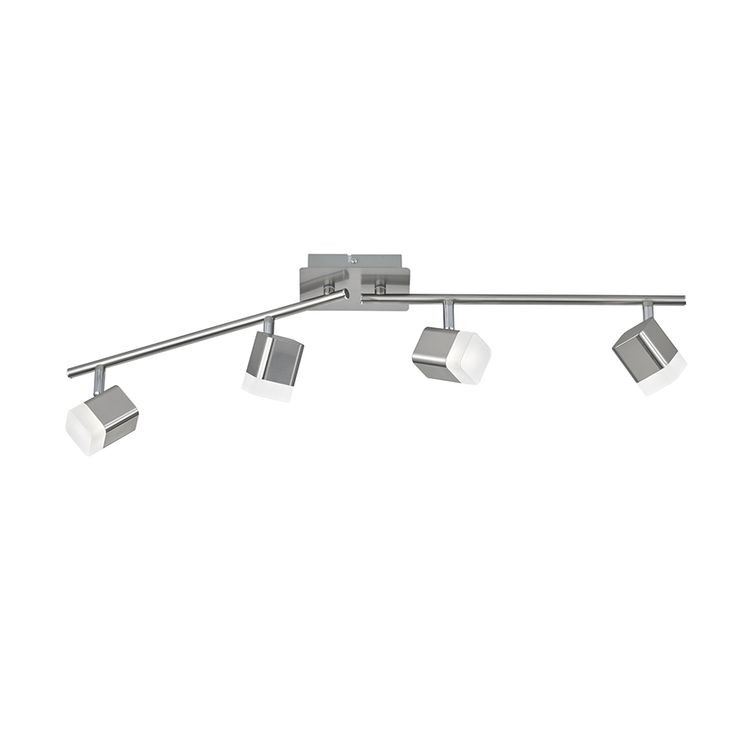 LED-kattospotti Trio Roubaix 145x780x90 mm harjattu teräs