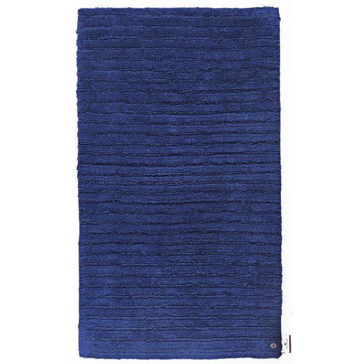 Kylpyhuoneen matto Tom Tailor Cotton Stripe, eri kokoja, laivastonsininen