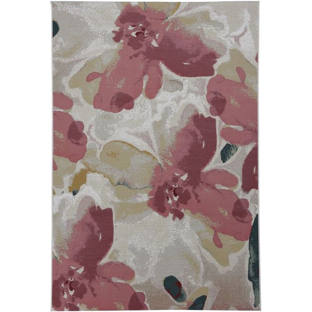 Matto Tom Tailor Garden, ulko- ja sisäkäyttöön, 123x180cm, vanha roosa